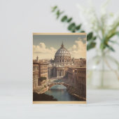 ローマ・ヴィンテージのポスター ポストカード (スタンド正面)