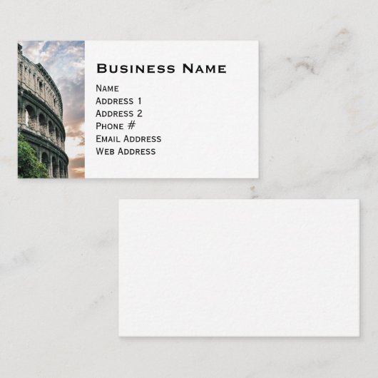 ローマ 名刺 (正面/裏面)