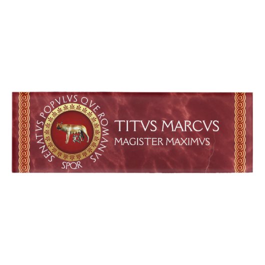 ローマ 名札 (正面)