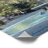 ローマ、噴水、ヴィラボルゲーゼ ポスター (角)