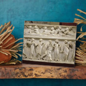 ローマ(大理石)ミューズ石棺 フォトプラーク (側面)