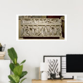 ローマ（大理石）ミューズ石棺 ポスター (ホームオフィス)