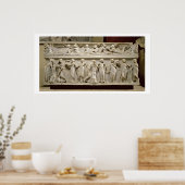 ローマ（大理石）ミューズ石棺 ポスター (キッチン)