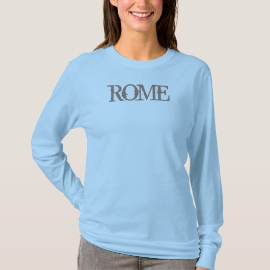 ローマ、旅行シャツ、追加文字 Tシャツ (正面)