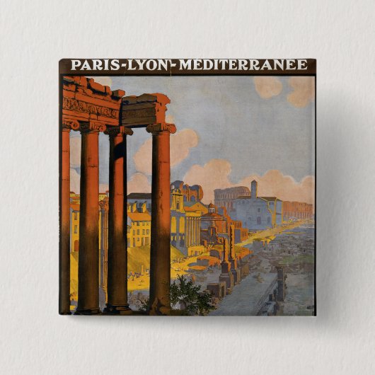 ローマ 缶バッジ (正面)