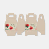 ローマ 5:5 神の愛 聖書の詩句 赤いピンクの花 フェイバーボックス (折り畳みなし)