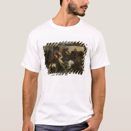 ローマ、c.1817の野生の馬の競争 tシャツ (正面)