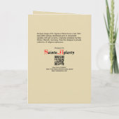 ローマ(MH 01)のセント・アグネス・カード カード (裏面)