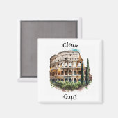 ローマColiseum水の色クリーン/ダーティ食洗機 マグネット (正面/裏面)