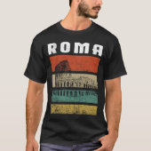 ローマItalyコロッセウムスイタリアンミナリーイタリア Tシャツ (正面)
