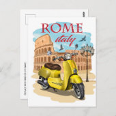 ローマItalyコロッセウムトラベルアートシティ ポストカード (正面/裏面)
