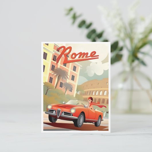 ローマItalyコロッセウムトラベルアートシティ ポストカード (スタンド正面)