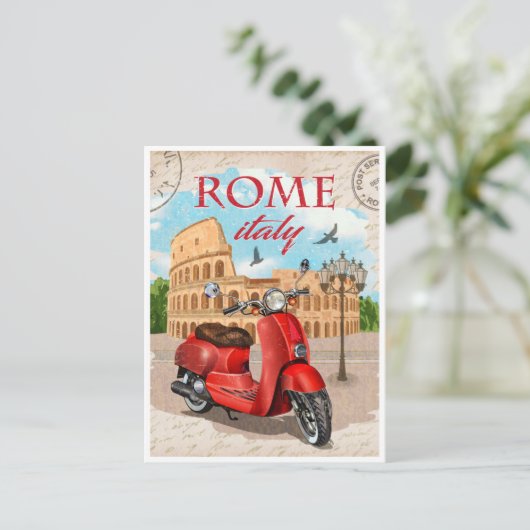 ローマItalyコロッセウムトラベルアートシティ ポストカード (スタンド正面)