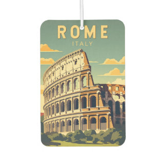 ローマItalyコロッセウムトラベルアートヴィンテージ カーエアーフレッシュナー