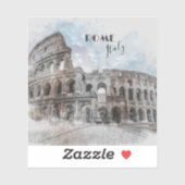 ローマItalyコロッセウムトラベルアートヴィンテージ シール (シート)