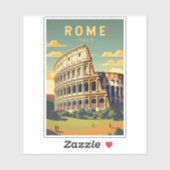 ローマItalyコロッセウムトラベルアートヴィンテージ シール (シート)