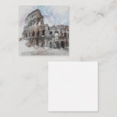 ローマItalyコロッセウムトラベルアートヴィンテージ ノートカード (正面/裏面)