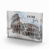 ローマItalyコロッセウムトラベルアートヴィンテージ フォトブロック (右)