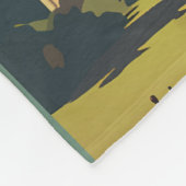 ローマItalyコロッセウムトラベルアートヴィンテージ フリースブランケット (角)