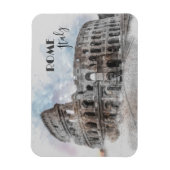 ローマItalyコロッセウムトラベルアートヴィンテージ マグネット (縦)