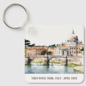 ローマItalyティバーリバーウォーターカラートラベイタリアンル キーホルダー (正面)
