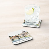 ローマItalyティバーリバーウォーターカラートラベイタリアンル コースター (右側)