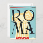 ローマItalyローマイオニカルムヴィンテージトラベル ポストカード (正面/裏面)
