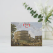 ローマItalyヴィンテージトラベルコリセウムルネッサンス ポストカード (スタンド正面)