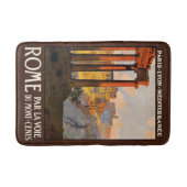 ローマItalyヴィンテージ旅行ポスターバスマット バスマット (正面)