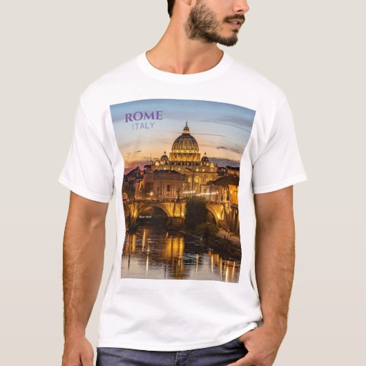 ローマItaly風光明媚なTシャツメントラベルお土産ギフト Tシャツ (正面)