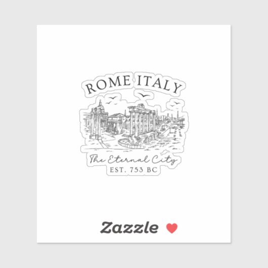 ローマItaly – 永遠の市遺跡お土産 シール (シート)