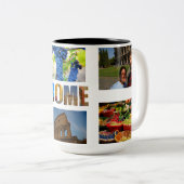 ローマItaly 6写真バケーションコラージュ ツートーンマグカップ (正面右)