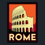 ローマitaly coliseumヨーロッパヴィンテージレトロ旅行 ポスター<br><div class="desc"></div>