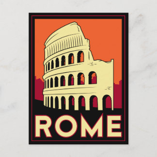 ローマitaly coliseumヨーロッパヴィンテージレトロ旅行 ポストカード
