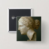 ローマKauffmannの頭部(大理石) 缶バッジ (正面&裏面)