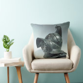 ローマThracianの剣闘士の青銅色のヘルメット第1セリウム クッション (椅子)