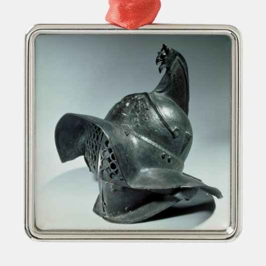 ローマThracianの剣闘士の青銅色のヘルメット第1セリウム メタルオーナメント (正面)