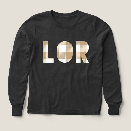 ローモン姓Plaidファミリーマッチングシャツ (デザイン正面)