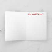 ローラのソックモンキーノートカード カード (内部)