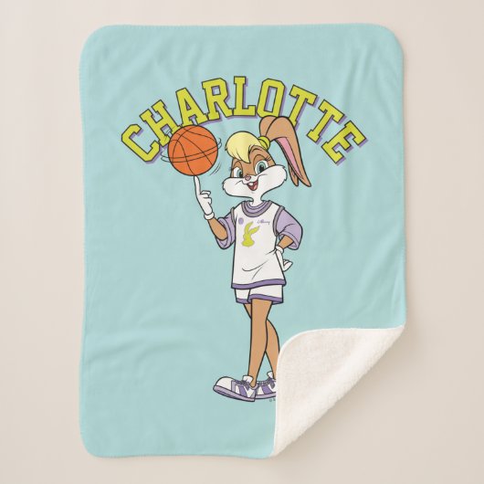 ローラのバスケットボールスピン シェルパブランケット (正面)