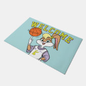 ローラのバスケットボールスピン ドアマット (アングル)