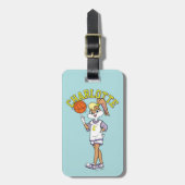 ローラのバスケットボールスピン ラゲッジタグ (正面縦)