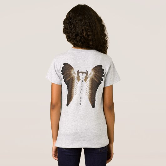 ローラのローガンのユニコーンのワイシャツ Tシャツ (裏面フル)