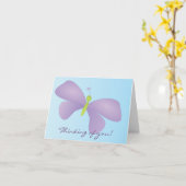 ローラの蝶 カード (黄色い花)