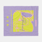 ローラの音楽プレーヤー フリースブランケット (正面(横))