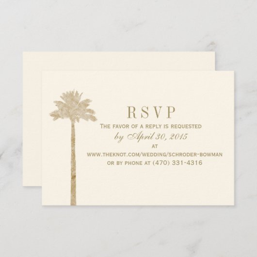 ローラのRSVP 出欠カード (正面/裏面)