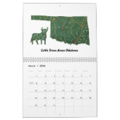 ローラアンHeller著オクラホマの歴史の民芸 カレンダー (3月 2026)