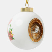 ローライダーインパラワイヤホイールクリスマスオーナメント セラミックボールオーナメント (左)