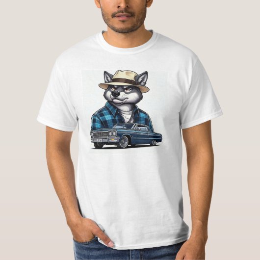 ローライダーウルフTシャツ Tシャツ (正面)