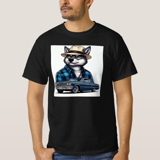 ローライダーウルフTシャツ Tシャツ (正面)